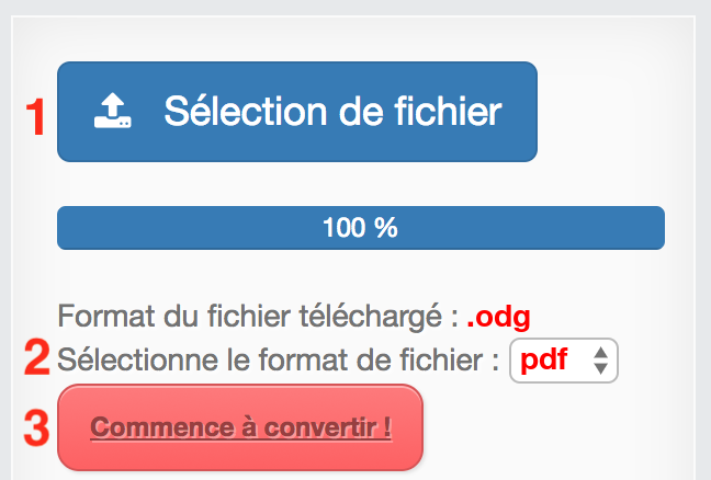 Comment convertir ODG en PDF en ligne